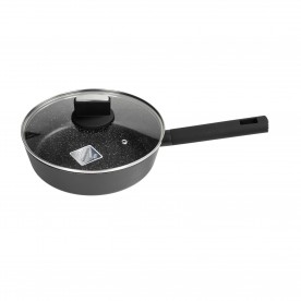 Zilan ZLN0874 Spotty Chef magasfalú serpenyő fedővel, 24 cm, 2,4 literes, tapadásmentes bevonat
